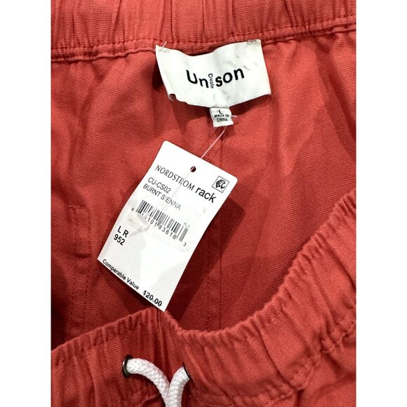 CREATE UNISON Burnt Sienna Men's Shorts LARGE - Picture 4 of 6